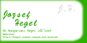 jozsef hegel business card